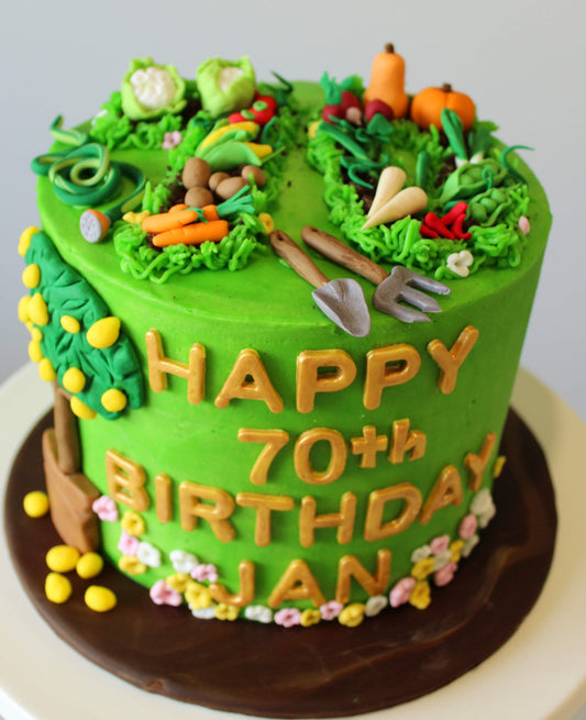 Veggie garden cake