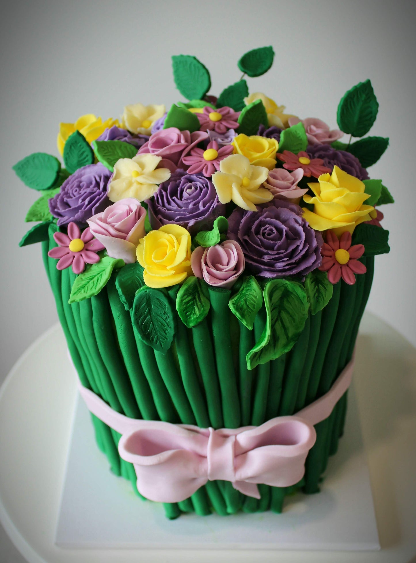 Flower bouquet cake