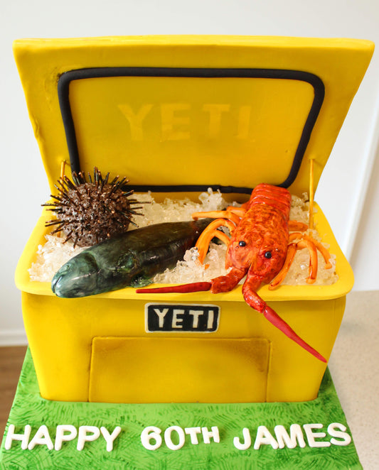 Seafood chilly bin cake