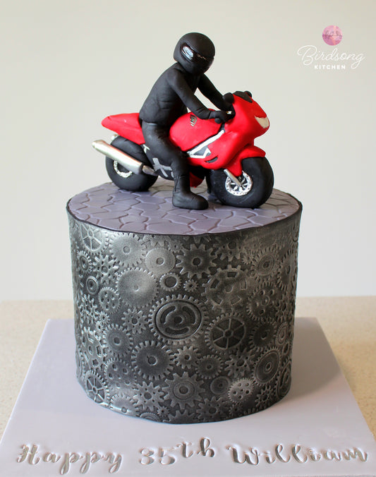 Honda firestorm motorcycle cake