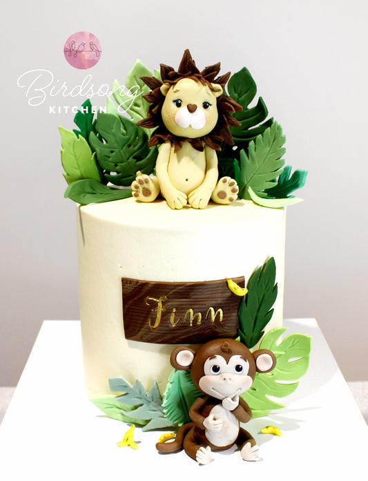 Jungle animal cake