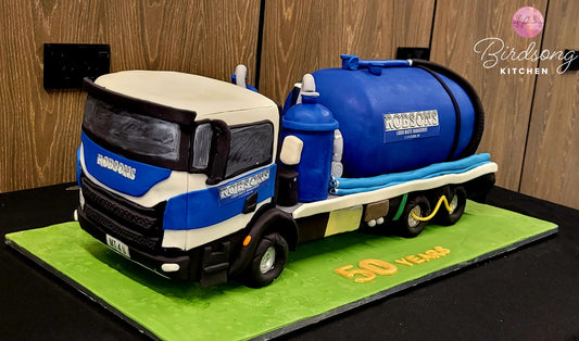 Tanker truck cake