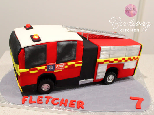 Fire engine cake