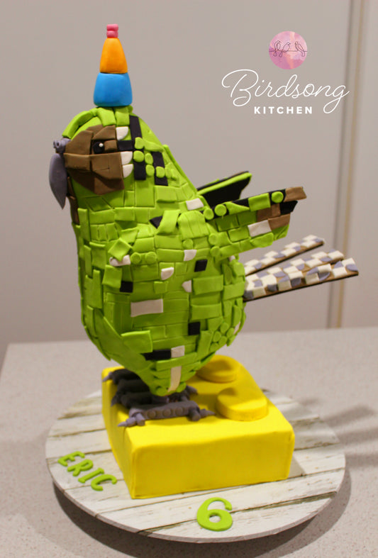 Lego parrot cake