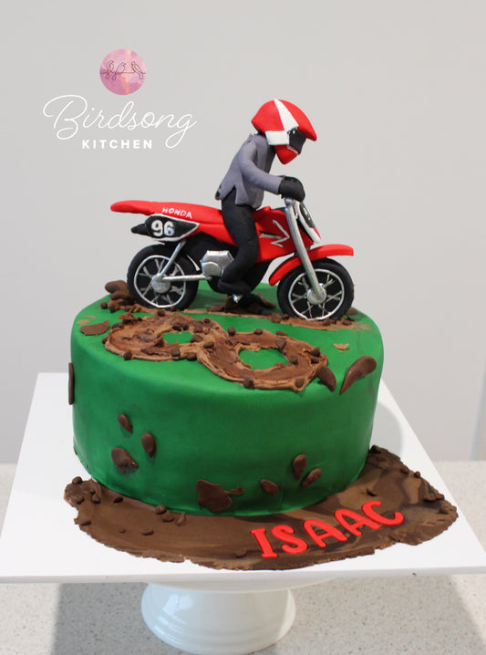 Dirt bike cake