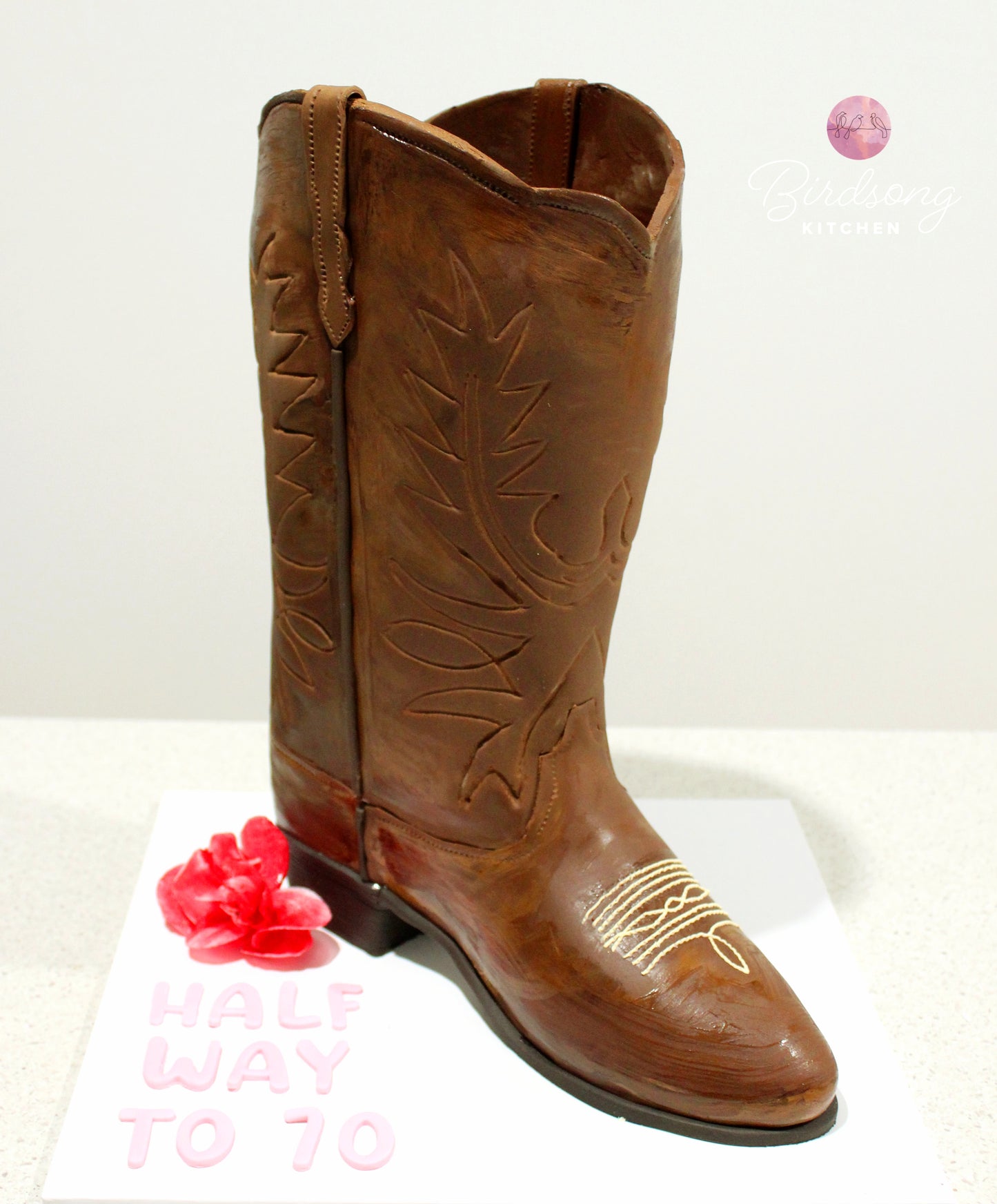 Cowboy boot cake