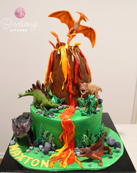 Dinosaur themed cake